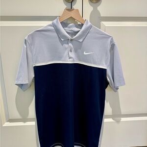 Nike Dri-Fit Golf Polo - Navy & Blue
